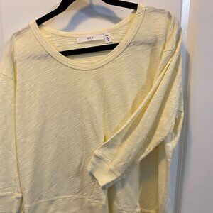 Wilt Pale Yellow Lightweight Slant Hem